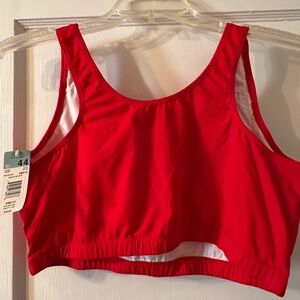 Fruit of the Loom Red Tank Style Sports Bra (Style 9012) NWT